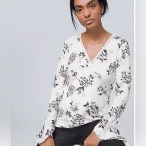 White House Black Market Floral Top